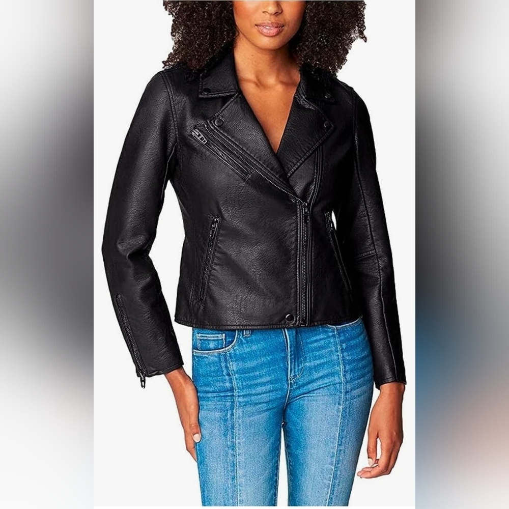 Blanknyc Jacket Leather Women's Size M Color Black